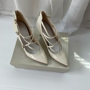 Marc Fisher patent leather cream heel